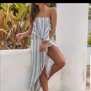 NWOT Hope Floats Strapless midi dress